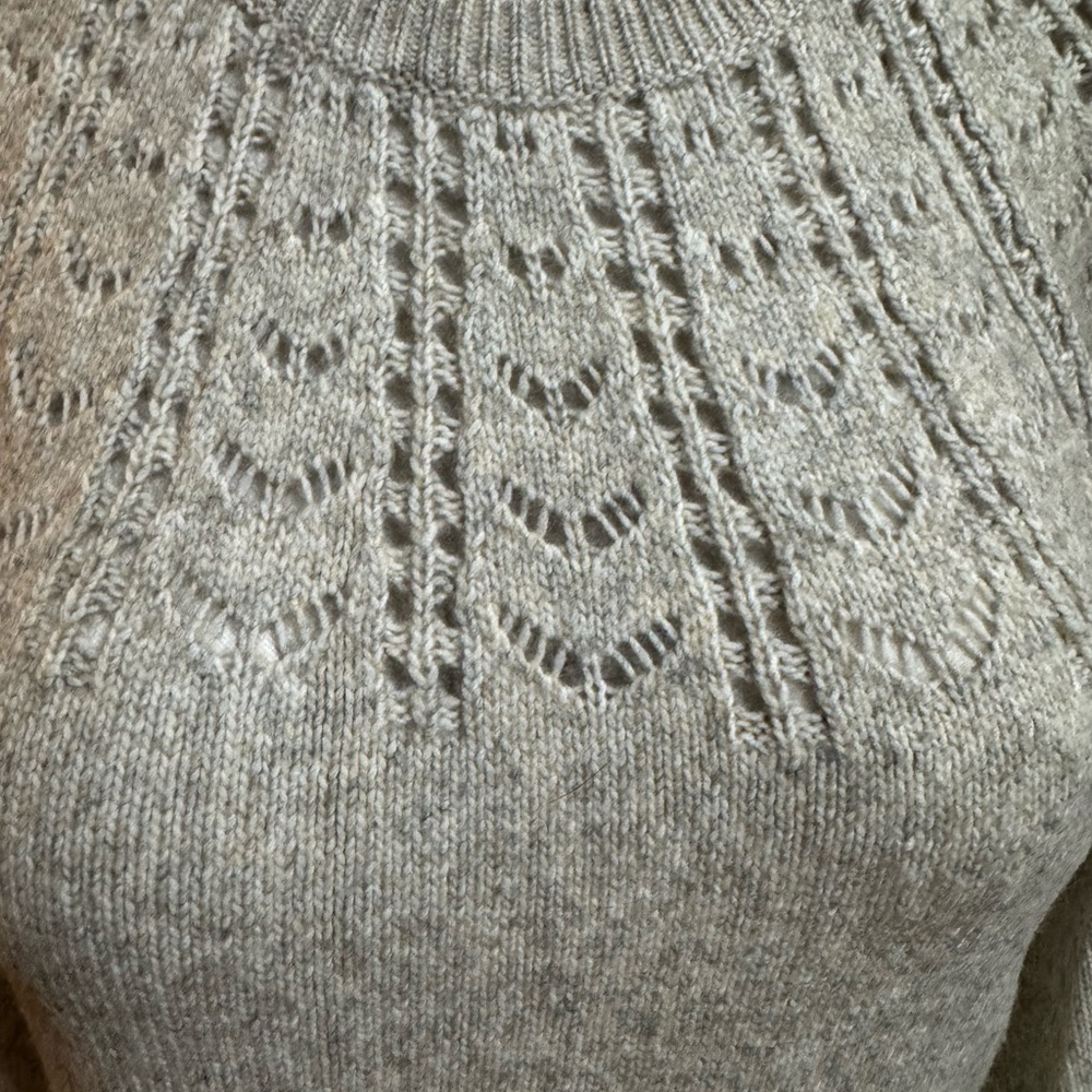 LOFT Cream Knit Sweater Dress - Picture 2 of 5